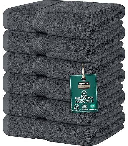 DoubleDry Grote handdoeken, 6-70 x 140 cm, wollige badhanddoeken, douchehanddoeken van 100% katoen, Oeko-Tex MIG-gecertificeerd, 500 g/m², grote handdoeken voor badkamer en douche, zwart