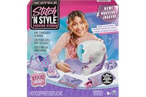 COOL MAKER COOLMAKER - Stitch’N Style Fashion Studio - Machine À Coudre Innovante - Créations en Sécurité - Tendance Fun Facile - Accessoires & Transferts Textiles - Jouet Enfant 8 Ans et + - Loisirs Créatifs