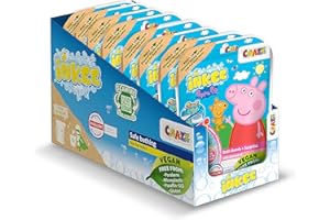 INKEE SURPRISE - 8er Set Peppa Pig Badekugeln Kinder mit Überraschung, Peppa Wutz Spielzeug für die Badewanne, mit Erdbeer-Duft & Schaumstoff-Effekt