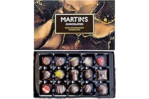 MARTIN’S CHOCOLATIER Martin's Chocolatier Dark & Delicious Collection | Premium Chocolate Gift for Him or Her | 15 Belgian Chocolates in 14 Assorted Flavours | Present for Birthdays, Anniversary, Christmas