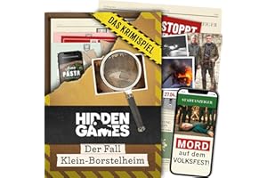 Hidden Games Tatort - Der Fall Klein-Borstelheim - Deutsch - Realistisches Tatortspiel, spannendes Detektivspiel, Escape Room Spiel