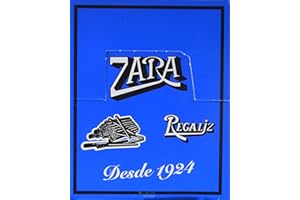 Zara CAJA REGALIZ SIN AZUCAR 100 BARRITAS, 720 gramo, 1