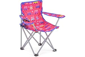 Board Masters - Silla Plegable de Camping y Playa de Volkswagen con reposabrazos y Motivos de T1 Bus y Escarabajo (53 cm/Samba y Beetle/Rosa)