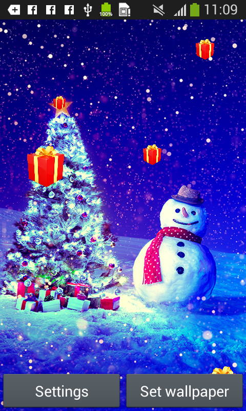 Sfondi Natale 480x800.Christmas Live Wallpapers Amazon It Amazon It