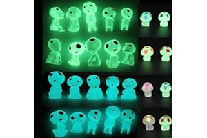 Qingo Accessoires de Jardin féériques, Elfes d'arbre, Remplissage d'œufs de Pâques, Panier phosphorescent, décoration de Jardin Extraterrestre Miniature pour Micro Paysage, extérieur, patio, pelouse,