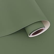 Papier Peint Adhésif Vert - Rouleau Autocollant 60x300cm Pour Meubles Et Murs - Déco Maison Facile