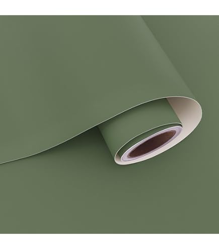 HotDecor Plain Groen Behang Peel en Stick Voor Slaapkamer 60 cm X 300 cm Sticky Back Plastic Werkblad Vinyl Wasbare Keuken Verwijderbare Meubels Wrap Kast Cover
