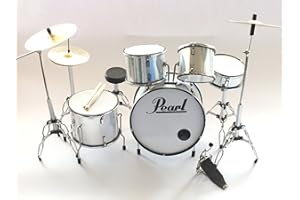 Rock Guitar Miniatures RGM311 Pearl Emblem Miniature Drum Kit