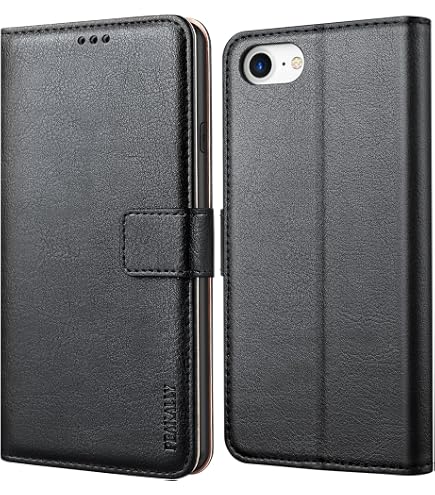 Asuwish Custodia Portafoglio Per IPhone 5/5S/SE 2016 Con Vetro Temperato E Cinturino - Viola, Pelle PU, 3 Tasche Carte - 2