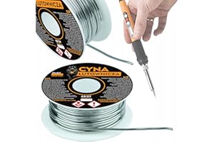 Rosfix Fil de Soudure Sn63Pb37 0,8mm – Alliage Étain-Plomb 63/37, 2% Flux, 200g | Température 183–190°C | Pour Électronique, LED, Réparation | Bobine Soudure