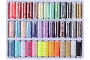 HONGXIN-SHOP Fili da Cucito,Bobine Colori di Polyester Kit di Fili Ideale per Cucitura a Mano di Cucitura di Quilting e Cucire a Mano 39 pack