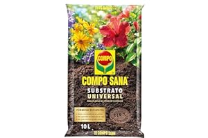 COMPO SANA Quality Universal Substrate with 6 to 8 Weeks Fertiliser for Indoor Plants, Terrace and Garden, Growing Substrate, 10 L