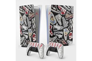 FFRAME PS5 Sneakers Sticker, Playstation 5 Decal Sticker, Consola y Mando, Edición Estándar Digital, Sneakers Skin (2 Mandos)