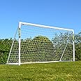 FORZA 12ft x 6ft Football Goal | All Weather uPVC Garden Goals – Assemble in Minutes! Includes Optional Training Football, Target Sheet & Carry Bag