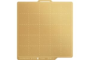 YOOPAI Doppelseitig Texturiert PEI Druckplatte 257x257mm mit Größenangaben, Magnetisch Spring Steel Druckbett für Bambu Lab X1 X1C X1E P1P P1S A1 3D Drucker