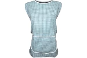 ORIGINMENSWEAR LADIES WOMENS PLUS SIZE HOUNDTOOTH WORK CLEANING COOKING TABARD APRON OVERALL
