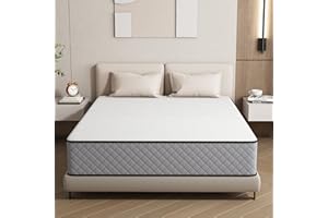 Matoresu Matelas 140x190 Hauteur 20cm, Matelas Hybride à Ressorts Ensachés Indépendant en Mousse à Mémoire de Forme, Tissu Doux pour La Peau&Soutien Confortable, Matelas 2 Personnes Moyenne Ferme
