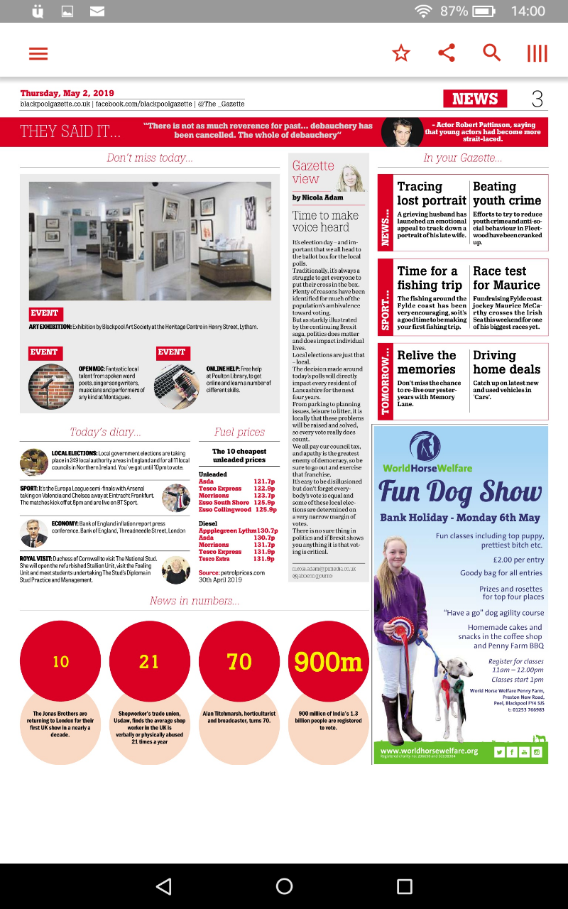 The Blackpool Gazette Newspaper Amazon.co.uk Apps & Games