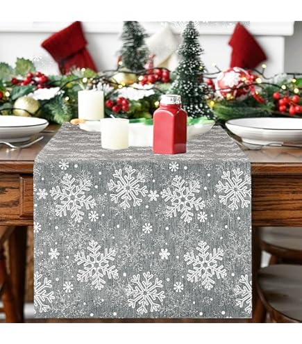 Unique Living Tafelloper - goud - kerst - 150 x 45 cm - polyester | Fun en Feest