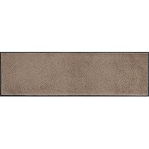Was-/droogmat taupe - wasbaar - 1 stuk - 35 x 120 cm