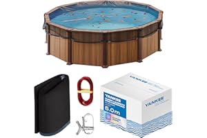 YANKEE POOL PILLOW Yankee - Runde Pool Laubschutznetz 560 cm, 0,4 cm Masche, Schutznetz für Aufstellpools, hält Blätter & Schmutz fern, reißfeste Anti-Verstopfungs-Mesh