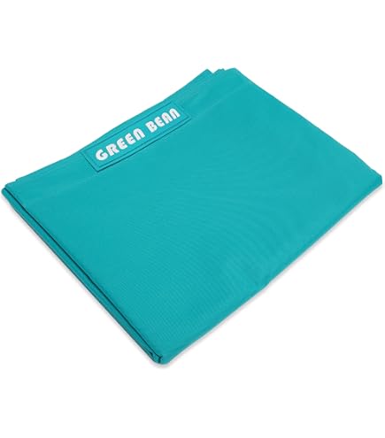Housse Pour Pouf Géant XXL Déhoussable Flottant Piscine - 140x180 Cm Bleu Pétrole Deco Arts