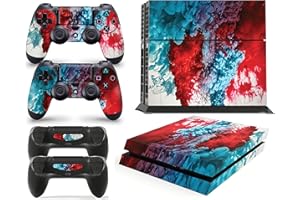 giZmoZ n gadgetZ Autocollant Vinal pour Console PS4 Color Explosion + 2 Skins pour Manette