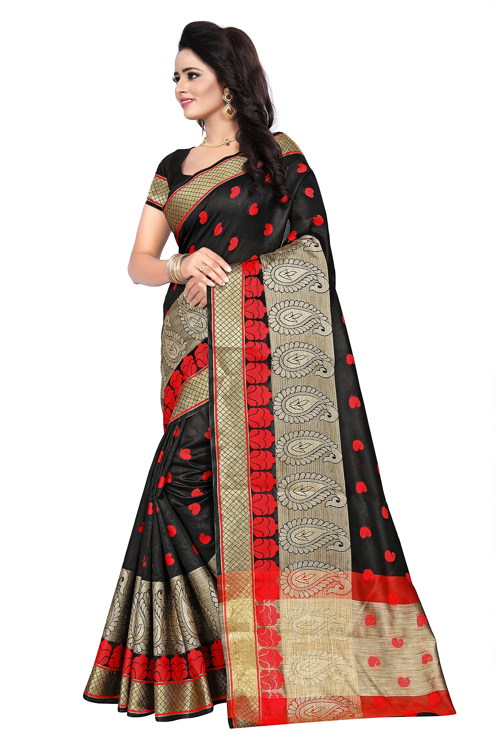 Ecolors Fab Women's Cotton Silk Saree (EC_500_Series_2017_Sarees) Gia