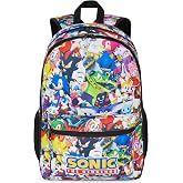 Get Trend Sonic The Hedgehog Children's Backpack, 46 x 32 x 16 cm, Large School and Travel Backpack, Padded Straps, Adjustabl