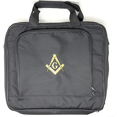 Borsa Morbida E Leggera Per Trasportare Grembiuli Massonici, A Tracolla Regolabile, Colore Bianco