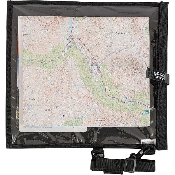 Highlander Military Folding Map Case in Black or HMTC Camo