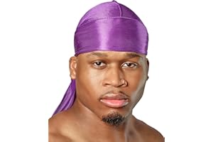 SHYNEDURAGS SHYNE Silky Durag – Mehrfarbige Optionen | Perfekt für Waves, Zöpfe und Locken | Premium Silk Du Rags für Männer und Frauen | Ultraweicher und knitterfreier Satin | Black Owned Business