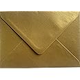 C5 Coloured envelopes for A5 Greeting Cards Christmas Cards Wedding Invitation Crafts 162x229mm- Pack of 12 envelopes (Metallic Gold)