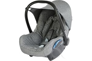 OLOBABY Replacement Seat Cover fits Maxi COSI CabrioFix 0+ Dark Grey Melange Denim (Charcoal)
