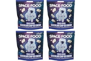 EDU-SCI Space Food gefriergetrocknet (Vanilleeis mit Schokoladenstückchen 4 Pack)