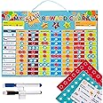 Jaques of London Large Magnetic Reward Charts for Children Behaviour | Star Chart with Space for 2 Children Aged 3+ | Ideal for Siblings | Educational Toys Since 1795