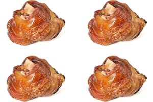 S.MILE GMBH Food-United Grill-Vlieshaxe 3 KG (4 Stk.) mit Nitritpökelsalz und Gewürzen versehen, vorgekocht, mit extra zartem Fleisch aus dem Eisbein des Schweins traditionell bayerisch Münchener Wiesen