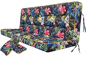 PILLOWPRIM Coussin pour Palette, extérieur, balancelle, Banc de Jardin, avec Dossier. Imperméable et de qualité supérieure – XL, Largeur d'assise : 180 cm