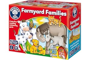 Orchard Toys - Farmyard Families Spel, Spaßiges Zuordnungs- und Postspiel, Perfekt für Kinder ab 2 Jahren