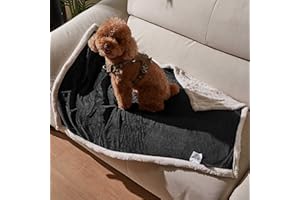 Pawsee Manta de Forro Polar para Mascotas, Manta de Felpa Sherpa Lavable y esponjosa, Cama para Perros, Cachorros, Gatos, 114 x 76 cm