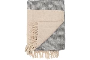 Bloomingville Grey Cotton Bedspread 160 x 130 cm