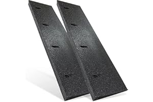 HASKYY Rampe d’accès en caoutchouc noir - Largeur : 50 - 100 cm - Hauteur : 45 - 70 - 110 mm - Cale en caoutchouc pour fauteuil roulant, seuil de porte, voiture