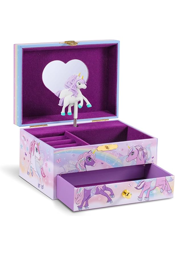 TINGN Eenhoorn-cadeau voor meisjes, ketting met zirkonia, hart