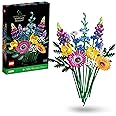LEGO 10313 Icons Bouquet Fiori Selvatici Finti con Papaveri e Lavanda Artificiali, Idee Regalo per Uomo o Donna, per Moglie o