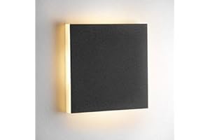 ‎LAMBADO lambado® Treppenbeleuchtung mit Bewegungsmelder eckig schwarz - LED Stufenbeleuchtung mit 1,5W 230V für Sicherheit & Ambiente an Treppen, Flur