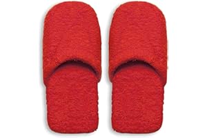 Excelsa Bagno Caldo Pantofole Da Uomo, Spugna, Rosso, 29x12x5 cm