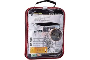 Peraline 2452 Anhängerplane, flach, Polyester/PVC, 200 x 120 x 7 cm, Schwarz