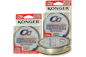 Fluorocarbon Coated Fishing Mono Line Invisible Crystal Clear Carp Perch Pike Barbel Sea Fishing spool 150m (S07- Ø 0.25 8.3kg 18.3lb 150m CC Fluorocarbon Coated Konger)