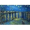 AveJoys Jigsaw Puzzles for Adults 1000 Piece Starry Night Over the Rhone by Vincent Van Gogh 27.56 x 19.69 Inch Puzzles for Adults Educational Challenge 1000 Pieces Van Gogh Puzzles for Adults