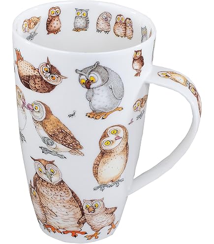 Flamboyance Flamingo) - Dunoon Henley Fine China FLAMBOYANCE Frolicking Flamingo Mug Cup 600ml